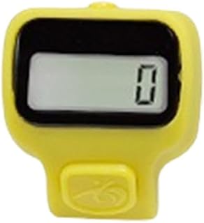 Para contador electrónico de mano duradero con diseño ergonómico y botón silencioso para un uso fácil (amarillo)