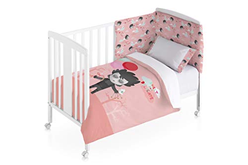 frikids Eddy  Housse de couette lit rose