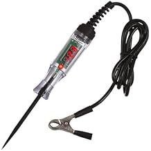 PROFESSIONAL Automotive Test Light with Digital Display | 3V-48V Circuit Tester for Car Truck Van SUV | Electrical Fuse Voltage Tester with Retractable Spring Wire, Polarity Detection L,3V-48V