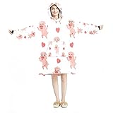 Photo Gallery felpa con cappuccio indossabile,cute little pigs happy smile,felpa con cappuccio oversize, multicolore, 320g Photo Gallery felpa con cappuccio indossabile,cute little pigs happy smile,felpa con cappuccio oversize, multicolore, 320g