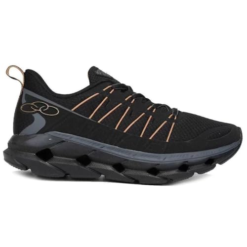 Tênis Cyber 3, Olympikus, Preto/Dourado, Masculino, 41
