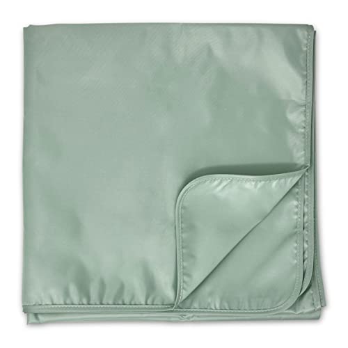 Image of Tiny Twinkle Mess-Proof Splat Mats for Under high Chairs or Table Cover Art Projects for Baby and Toddler - Waterproof, Washable Floor or Table Splash mat 51" x 51" (Sage)