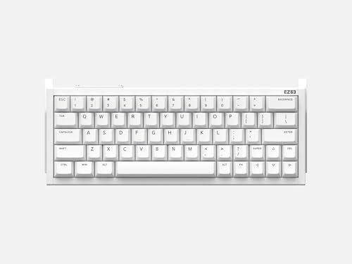 ゲーミングキーボード ラピッドトリガー対応 磁気スイッチ EZ63 アルミニウムケース 65% White 8000hz