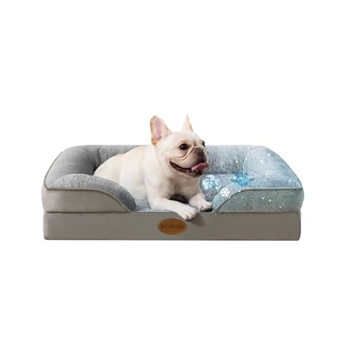 Tailwaggz Cooling Pet Bed for Medium Dogs and Cats, Waterproof