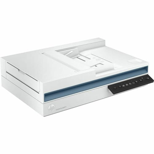 HP Scanjet Pro 2600 f1 20G05A, Scanner a Superficie Piana, ADF che Scansiona Fronte/Retro in un solo passaggio, Rendimento Medio di 1.500 Pagine al Giorno, Risoluzione fino a 1200 dpi, USB, Bianco