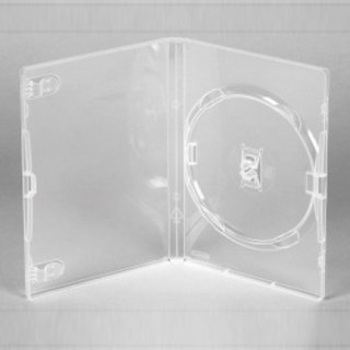Amaray - Custodia DVD trasparente per 1 disco, 14