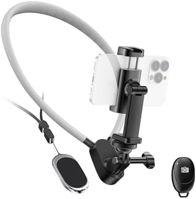 AFAITH Neck Mount For Phone Neck Cell Phone Holder POV/Vlog With Quick