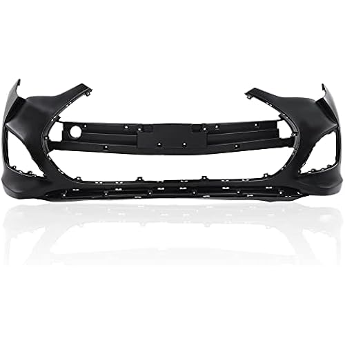 G-PLUS Bumper Cover Fascia Compatible with Hyundai Veloster 2013 2014 2015 2016 2017 Black Front Primed Bumper Cover 865112V500 HY1000194