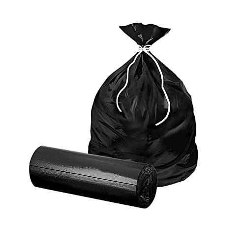 Image of Kitchenwell Medium 270 Garbage Bags /Trash Bags /Dustbin Bags, 19x21 Inches Black (9 Roll , Per Roll 30 Piece)