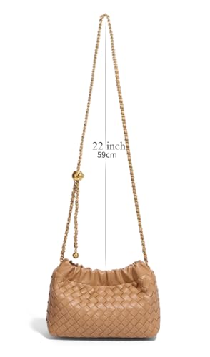 2025 Women PU Leather Shoulder Bag, Cloud Bag, Crossbody Bag with Adjustable Strap and Zipped Pocket, Fashion Accessories (Black)4