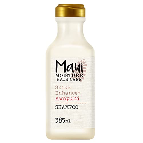 Maui Moisture - Shine Awapuhi Shampoo - Champú para Pelos Oscuros, Sin Siliconas, Brillo Intenso, 385 ml