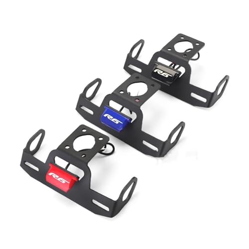 Support de plaque d'immatriculation pour YZF R6 en aluminium bleu anodisé - 4