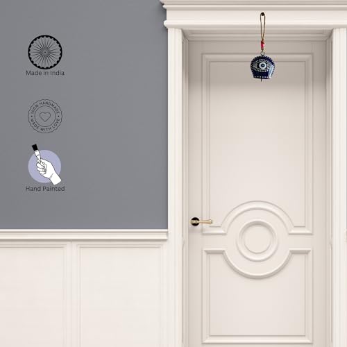 Image of JASMEY HOMES Designer Evil Eye Bell - Blue