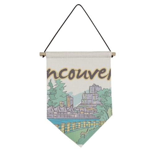 Bannière Vancouver Toile de Qualité Supérieure Décoration Canada-Flavor