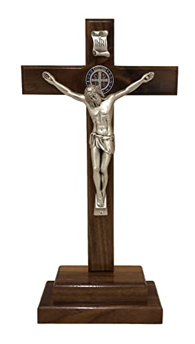 St. Benedict Standing Crucifix With Hidden Compartment