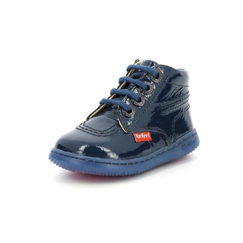 KICKERS Jungen Mädchen KICKBILLISTA Stiefelette, BLEU Vernis, 22 EU