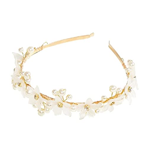 fedricosoly Bandeau de tête de Perles Perle Coiffeurs Hoops Head Bandeaux De Mariage Accessoires pour Femmes Femmes Girls Parties Cadeaux Bandes de Cheveux pour Filles Cover
