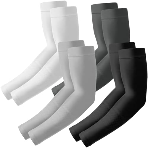 Kinwor Arm Sleeves 4 Pairs UV Sun Protection UPF 50