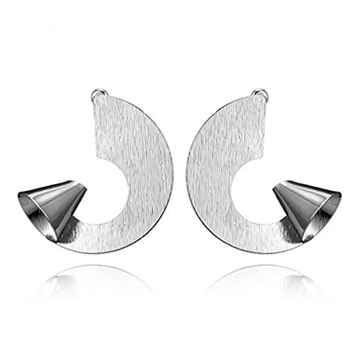 Boucles d'oreilles en argent torsadées pour femmes en alliage