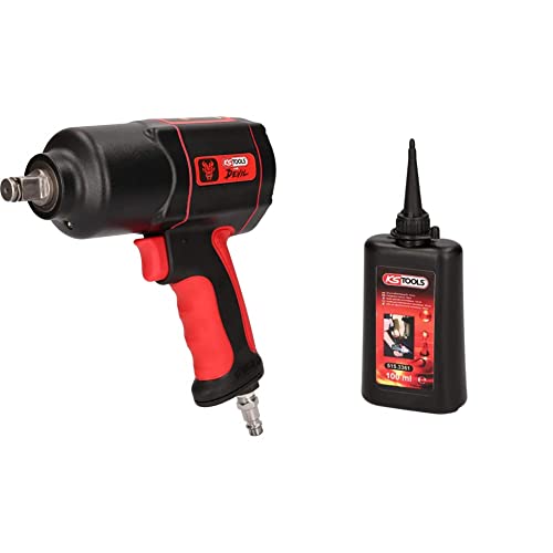 KS TOOLS 515.1200 Mini CLE A CHOC pneumatique 1/2 & 515.3361 Huile spéciale pneumatique