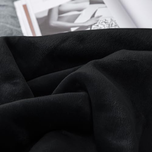 Kuscheldecke Mixibaby – Hochwertige und dicke Wohndecke in Schwarz