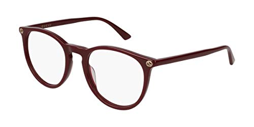 Preisvergleich Produktbild Brillen Gucci GG0027O BURGUNDY Damenbrillen