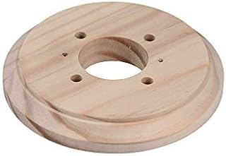 Ceiling Wall Plinth Rose Pattress Natural Pine for Decorative Mounting of Lighting