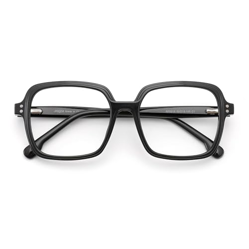 Image of Oversized Blue Light Blocking Glasses for Women and Men, Square Frame Computer Gaming Glasses Anti Glare & UV RF6215
