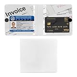 Ziciner Car Registration and Insurance Holder, 5.2'× 4.7' Premium Leather Auto Glove Box Organizer with Closure, Essential Car Document Holder for Card, Driver License (White)