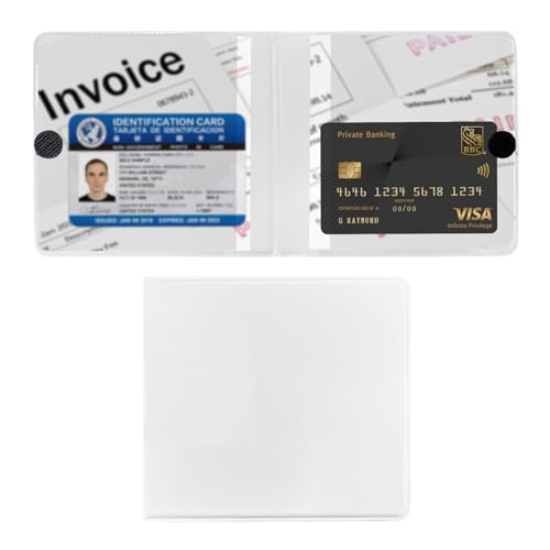Ziciner Car Registration and Insurance Holder, 5.2"× 4.7" Premium Leather Auto Glove Box Organizer with Closure, Essential Car Document Holder for Card, Driver License (White)