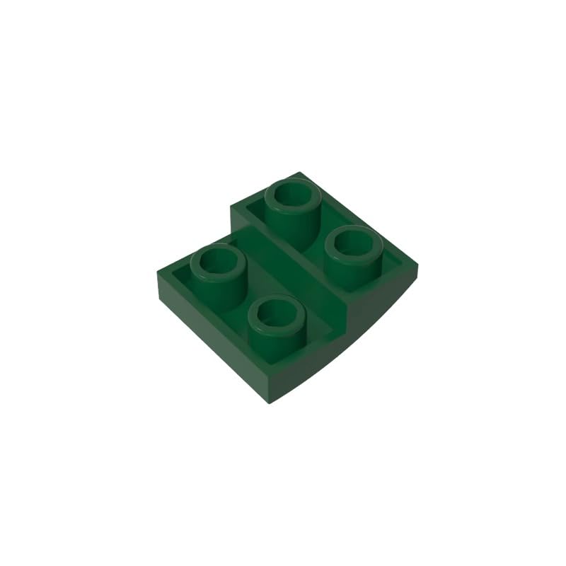 XYEIUGO 32803 Arched Brick Slope Curved 2x2 Inverted, Dark Green, 50 PCS — image 1
