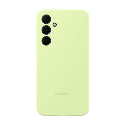 SAMSUNG Galaxy A35 5G Silicone Phone Case, Protective Cover with Color Variety, Smooth Grip, Soft and Sleek Design, Snug Fit, US Version, EF-PA356TMEGUS, Lime Deal