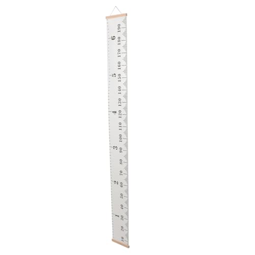 Yardwe 1Pc Height Measurement Ruler Canvas Growth Chart for Nursery Home Decor Store Decorative Hanging Wall Decal with Centimeter Markings