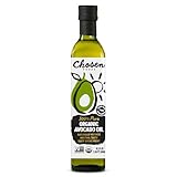 Chosen Foods Organic Avocado Oil, 16.9 Fl Oz - 100% Pure Avocado Cooking Oil made without Sesame or Canola - USDA Organic, Non-GMO, High Smoke Point - (Pack Of 1)