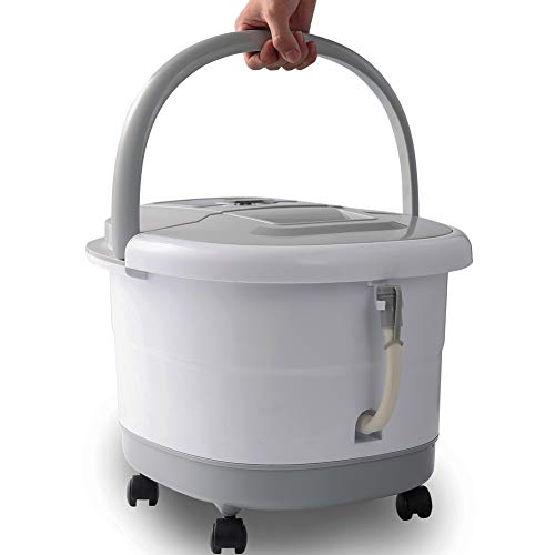 Foot Spa Bath Massager with Heat and Automatic Massage Foot Pedicure Spa Machine Athletes Foot Bubble Soak Tub,Digital Adjustable Temperature Control