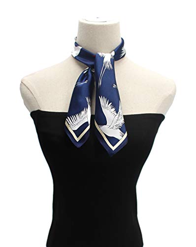 Image of ANDANTINO 100% Mulberry Silk Scarf -21 inch Square Neckerchief with Gift Packed