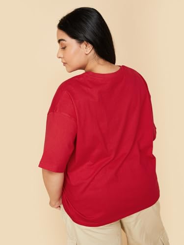 Image of Max Plus Size Women Solid T-Shirt