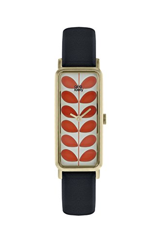 Orla Kiely Womens Analogue Classic Quartz Watch with Leather Strap OK2184