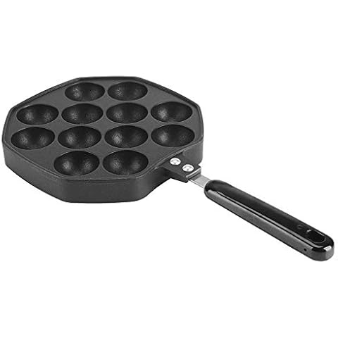 Mumusuki 12-Cavity Nonstick Takoyaki Grill Pan Cover