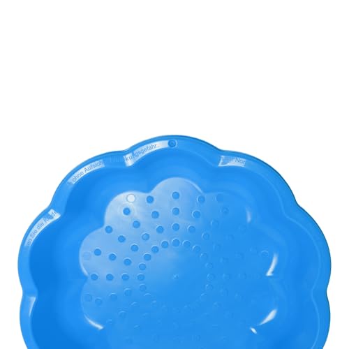 Ondis24 Sandkasten Muschel - Kunststoff Sandmuschel Wassermuschel, Muschel Sandkasten Für Kinder, Strandmuschel Kinder, Sandkasten, Sandkiste, Sonnenblumenstil, 76cm x 76cm x 18cm