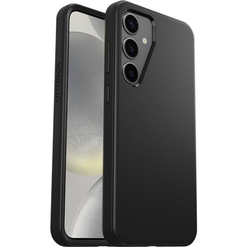 OtterBox Samsung Galaxy S24+ Symmetry Series Case - BLACK, ultra-sleek, wireless charging compatible, raised edges protect camera & screen - image 5