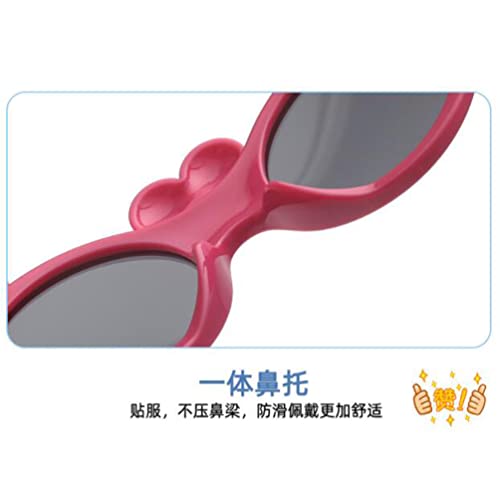 Silicone Kids Polarized Sunglasses Cartoon Crab Cute Sunglasses UV Protection Glasses3