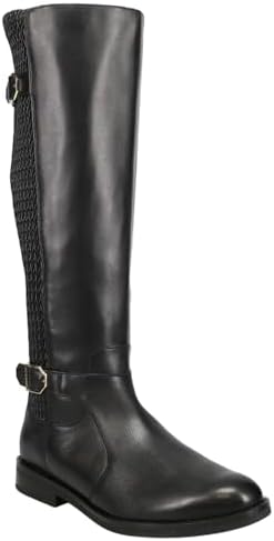 Cole Haan Women's Chesley Water Resistant Boot Fashion, Black Leather/Quilted Stretch, 5.5 | Image 1