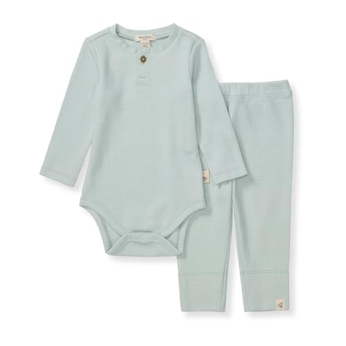 Image of Burt's Bees Baby Unisex Bodysuit and Pant Set, 100% Organic Cotton