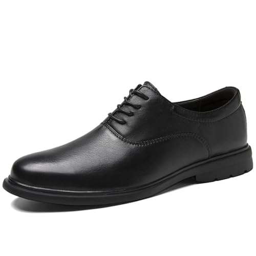 Oxford Shoes for Men Lace Up Round Toe Leather Shoes Non Slip Low Top Rubber Sole Slip Resistant Anti-Slip Party Classic Modern Formal Leather Shoes Casual Loafers2