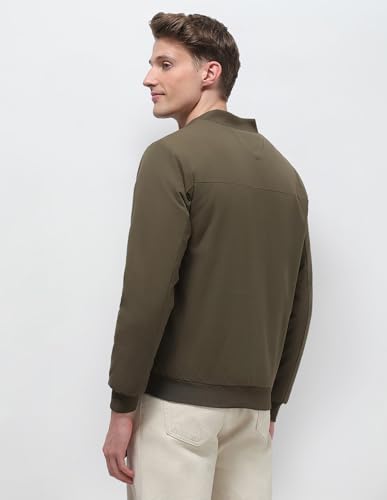 Image of U.S.Polo Association Men's Solid Regular Fit Bomber Jacket
