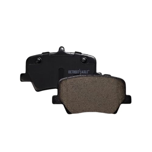 Image of Detroit Axle - Rear Ceramic Brake Pads for 2019 2020 2021 2022 2023 2024 | 2025 Volvo XC40, Driver and Passenger Side Brake Pads with Hardware Assembly Replacement 11.02 inch inch Rear Rotor
