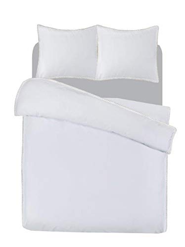 PapillonBedding Set, Percale, White, 140x200/220 + 60x70cm