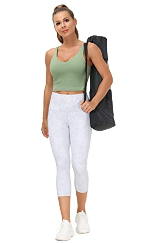 Women’s Longline Sports Bra Wirefree Padded Medium Support Yoga Bras Gym Running Workout Tank Tops