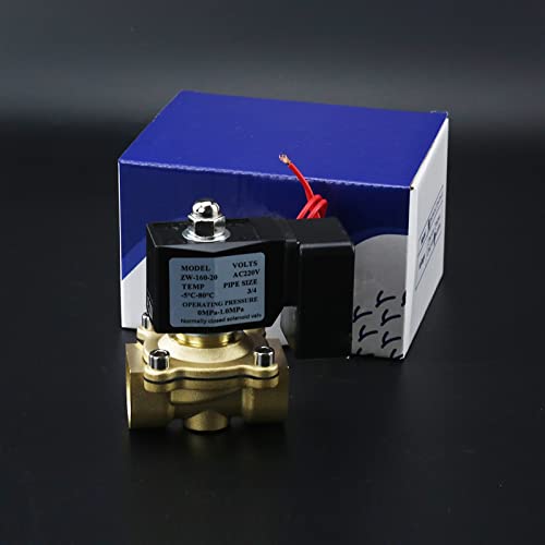 Électrovanne en laiton normalisée DN15 pour fluides et gaz AC220V - 7